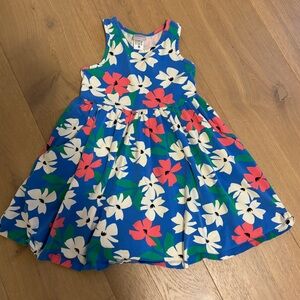 Hannah Andersson Racerback Skater Dress with Pockets in Hibiscus Petals Print